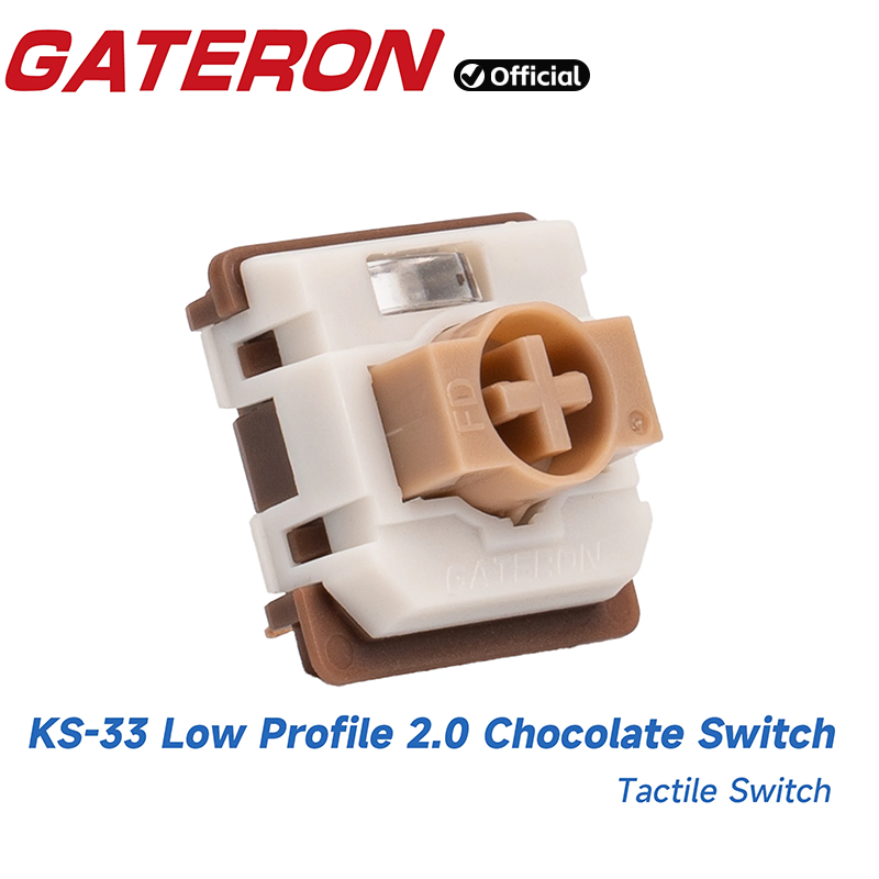 Gaming Keyboard No Rgb - GATERON KS-33 ロープロファイル 2.0 チョコレートシリーズキーボードスイッチ 3ピン