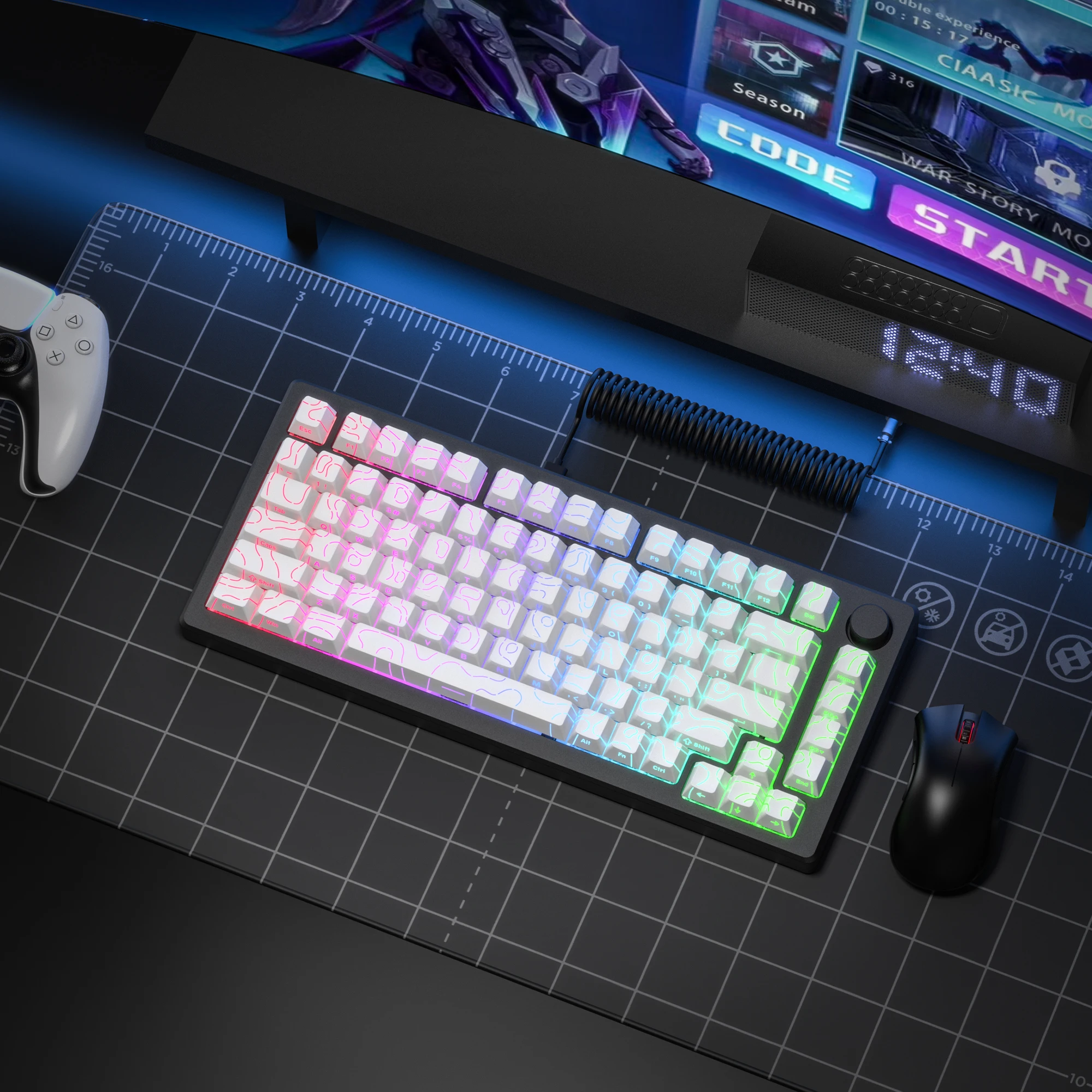 2026年スーパーニューホワイト地形図4.0ダブルショットP - Gaming Keyboard 2026 のレビューと価格