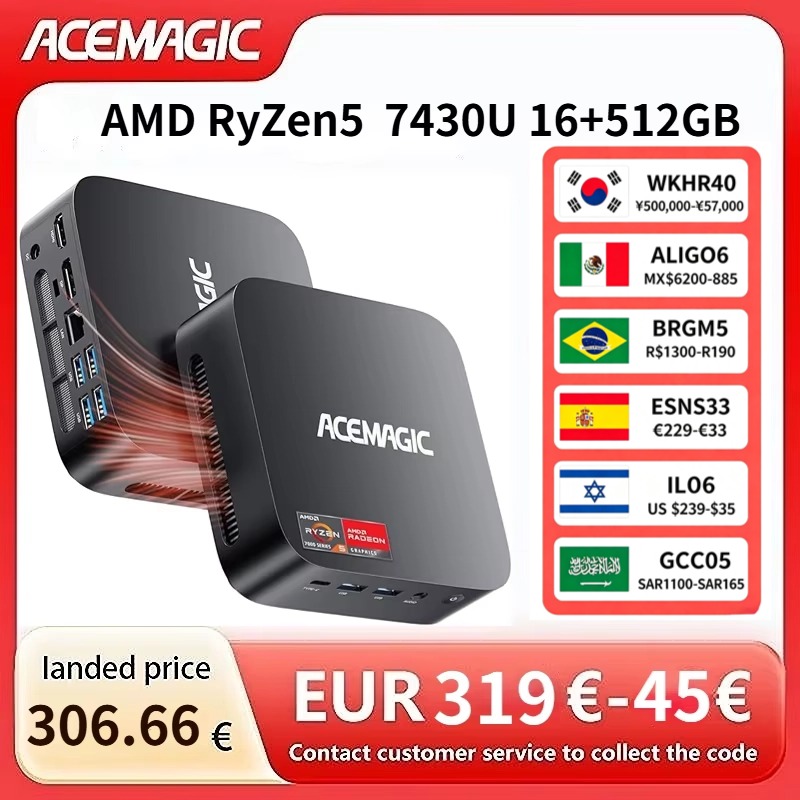 ACEMAGIC AMD Ryzen 5 7430U ミニP - Amd Cpu Ryzen 7 のレビューと価格