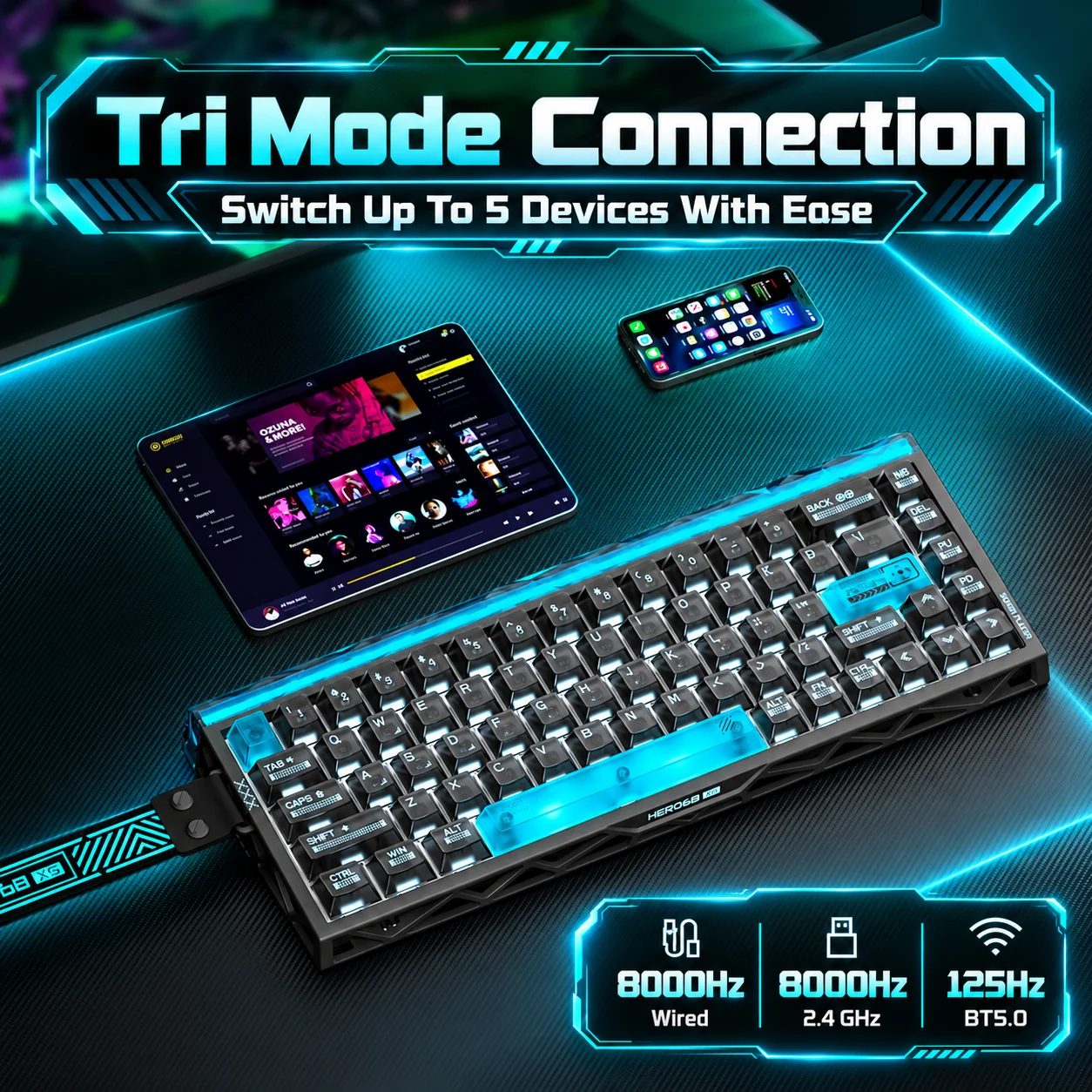 AULA Hero68 XS ホール効果ゲーミングキーボード - Gaming Keyboard Nearby のレビューと価格