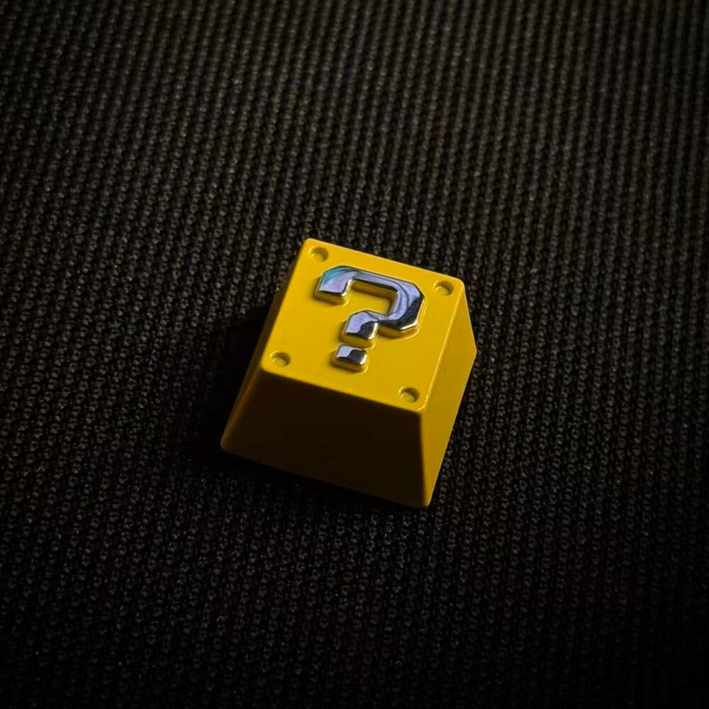 レトロ8ビットピクセルクエスチョンブロックメタルキーキャップ - Gaming Keyboard Nearby のレビューと価格